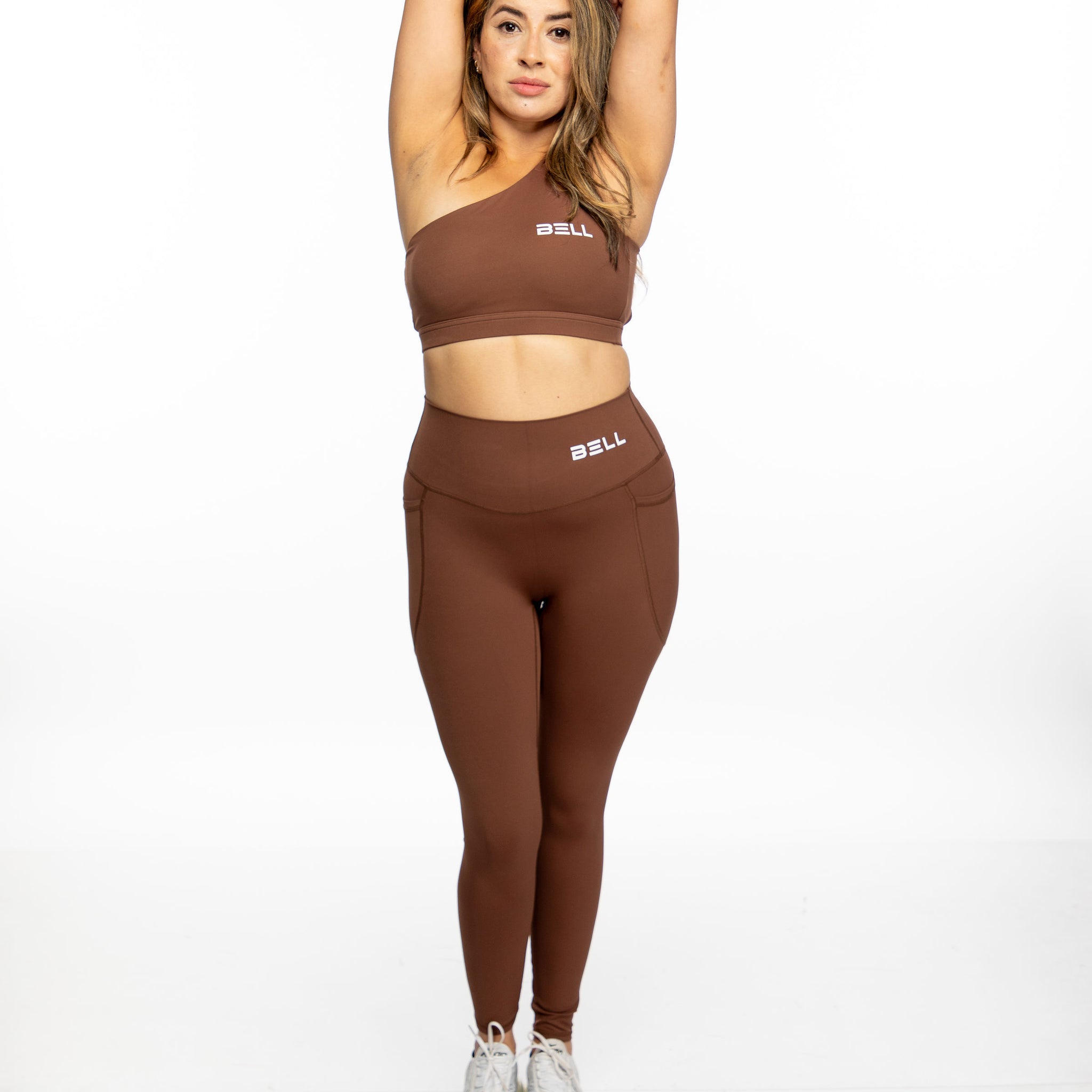 Bell One-Shoulder Set – Mocha