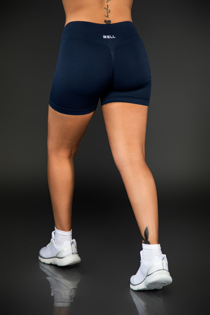 Bell Seamless Scrunch Shorts - Storm Blue