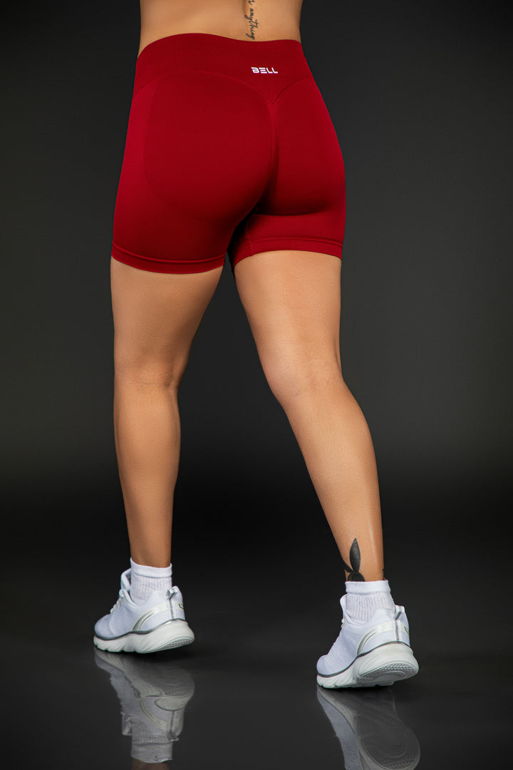 Bell Seamless Scrunch Shorts - Electric Cherry