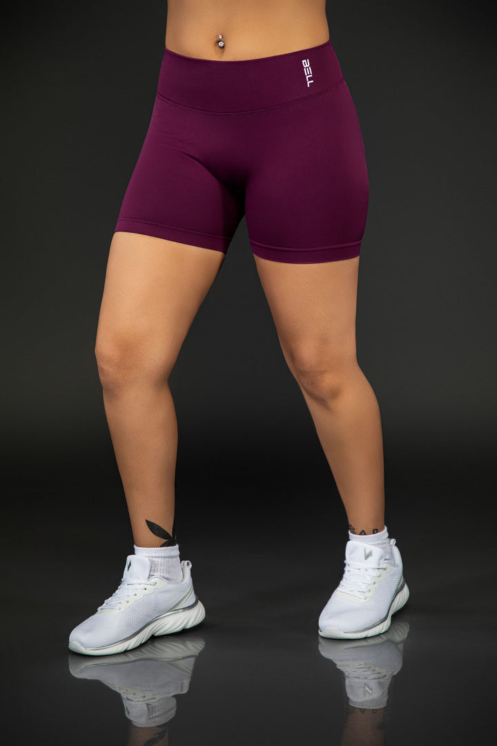 Bell Seamless Scrunch Shorts - Electric Plum
