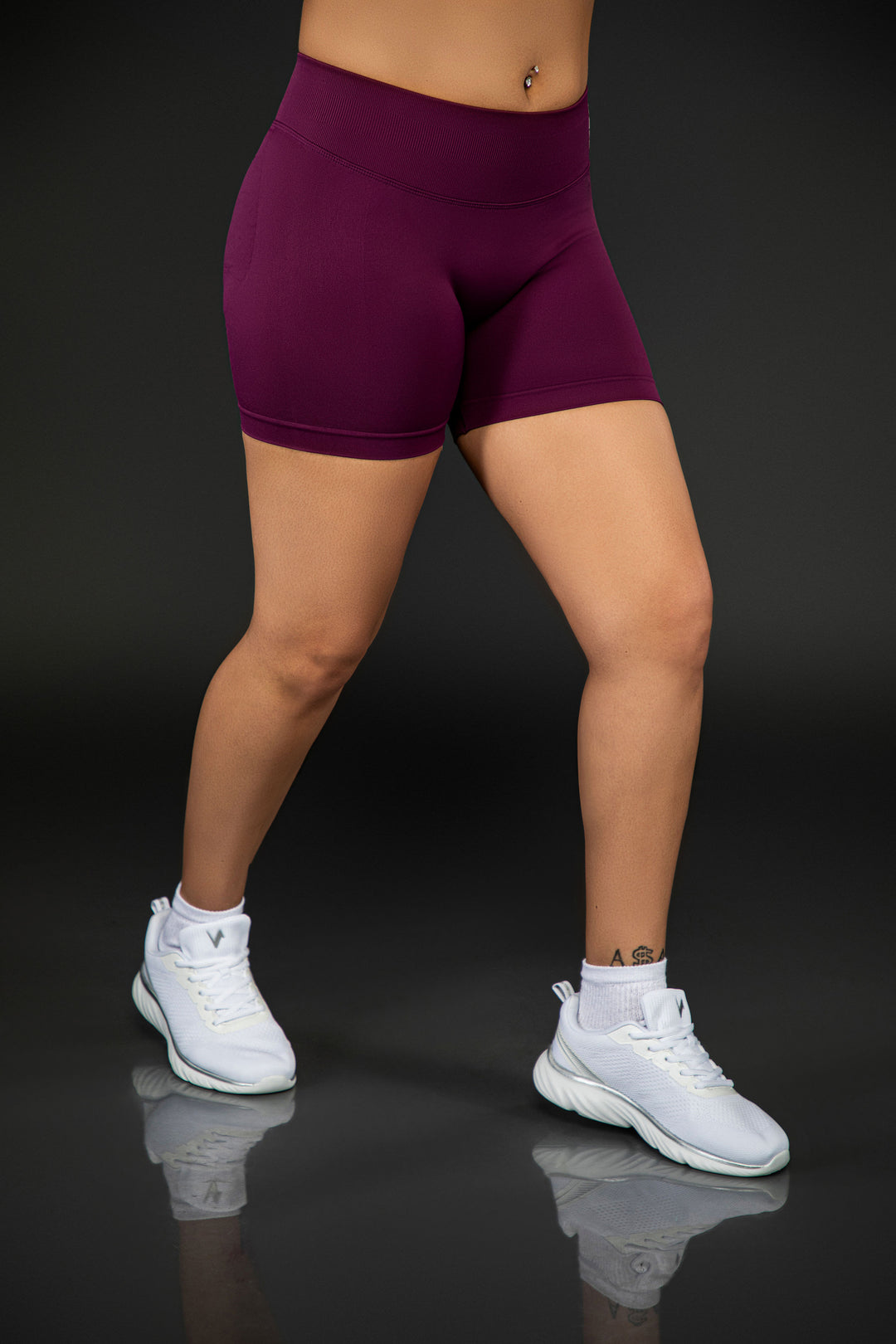 Bell Seamless Scrunch Shorts - Electric Plum