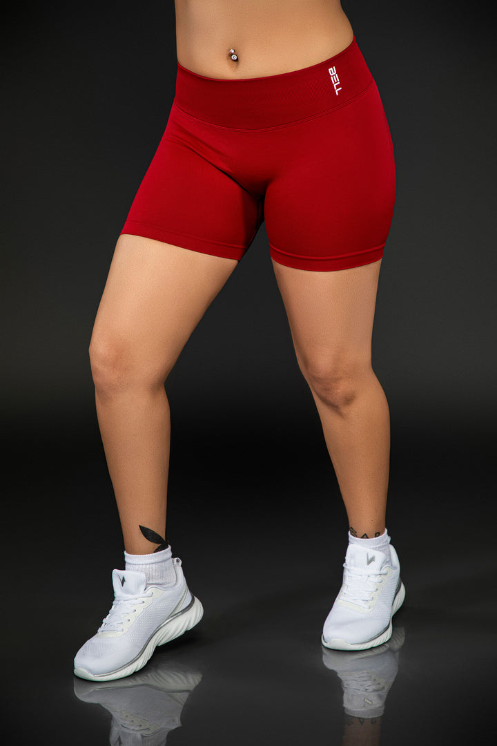 Bell Seamless Scrunch Shorts - Electric Cherry