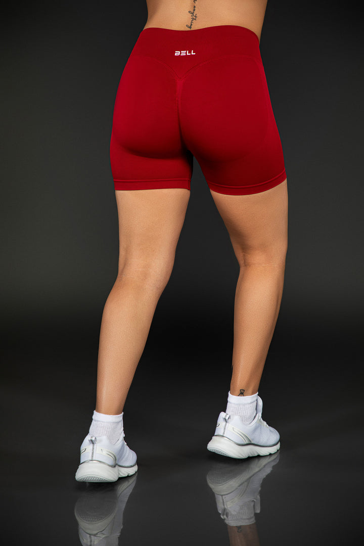Bell Seamless Scrunch Shorts - Electric Cherry