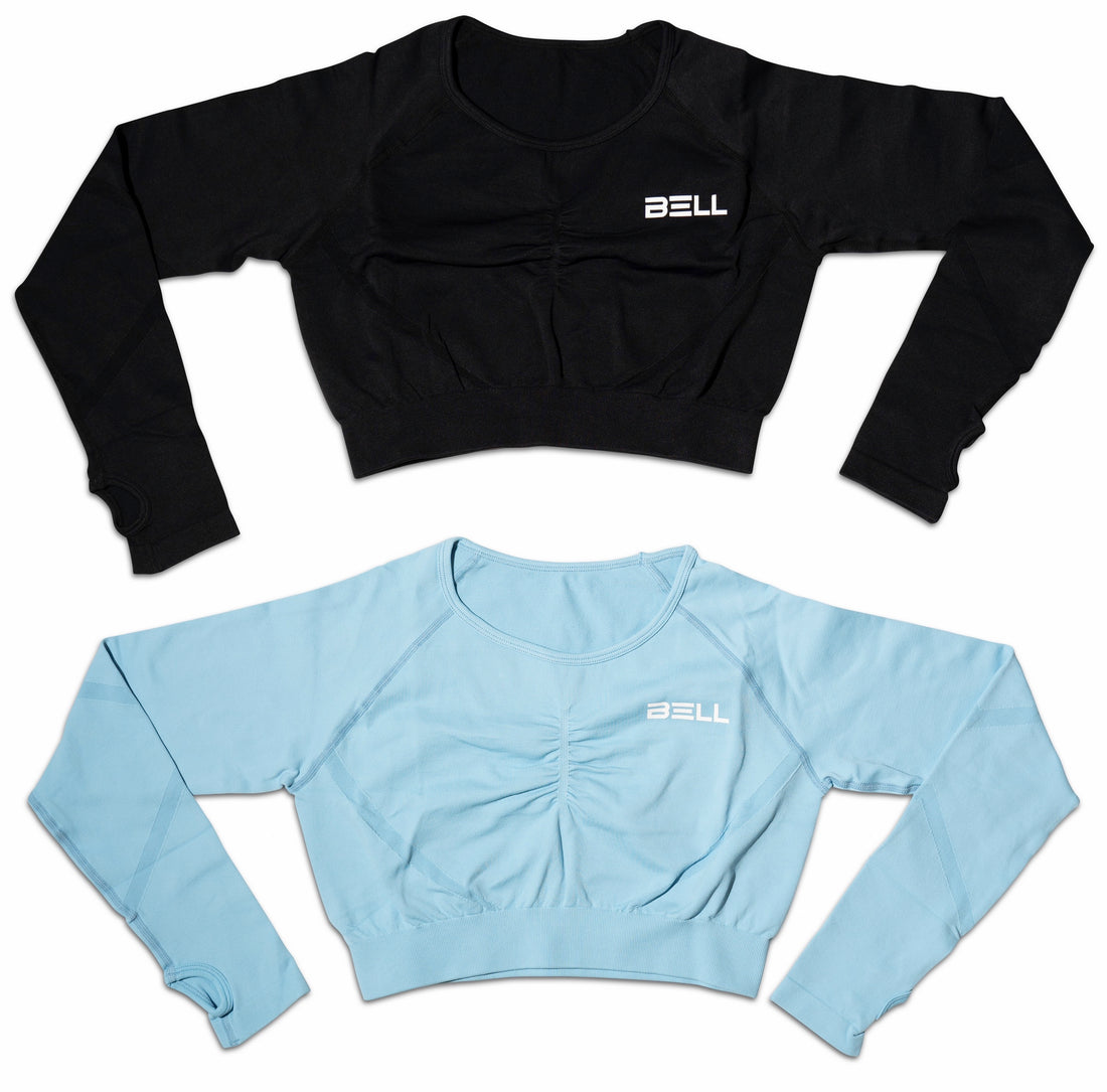 Ribbed Detail Long Sleeve Crop Top
